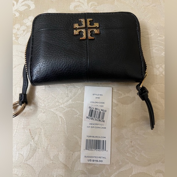 Tory Burch Leather Zip Card Holder/Wallet EUC - Picture 9 of 9